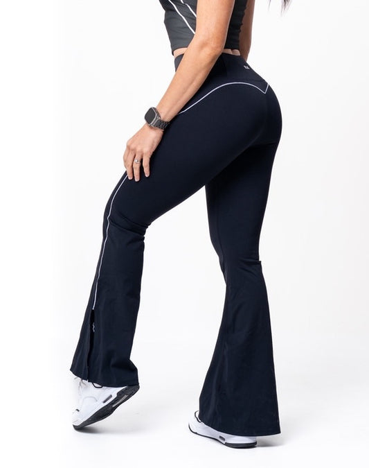 Powerline bell-bottom pants