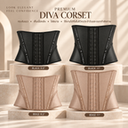 Premium Black Diva Corset 9.5"