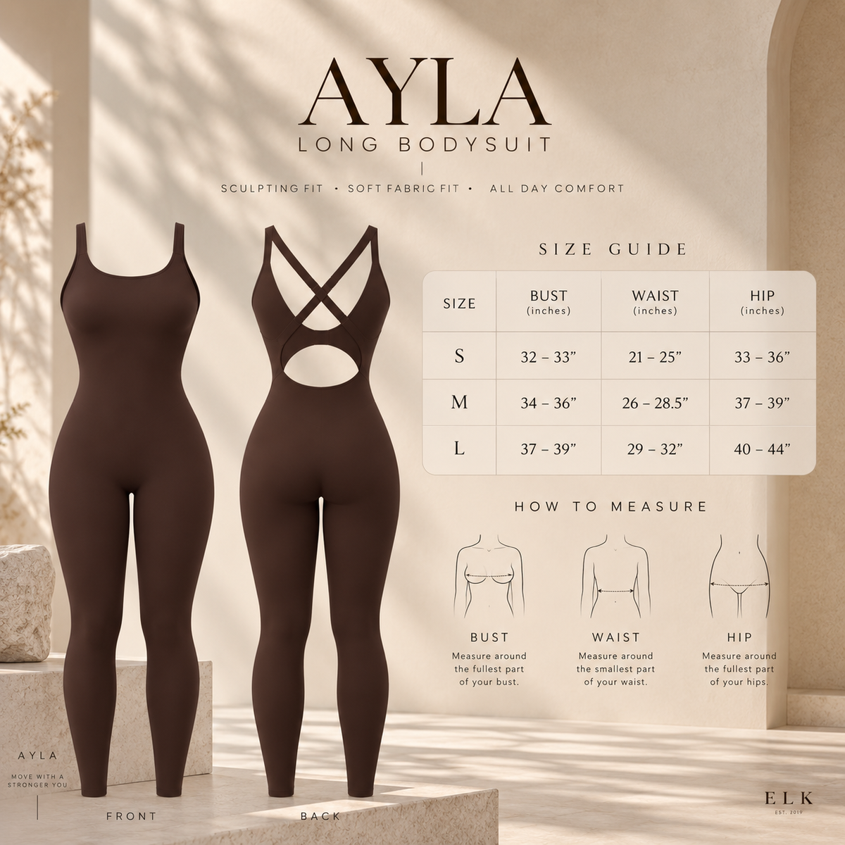 AYLA Long Bodysuit